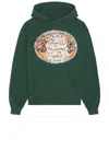 One Of These Days World Champions Hoody In Washed Forest Green