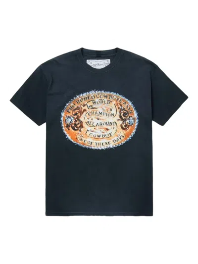 One Of These Days World Champions T-shirt In Black