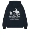 One Of These Days X Fwrd City Of Angels Hoodie In Washed Navy