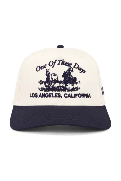One Of These Days X Fwrd Just For A Moment Baseball Cap In Tan & Navy