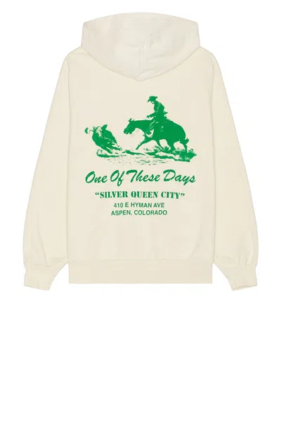 One Of These Days X Fwrd Silver Queen Hoody In Washed Bone