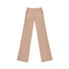 One Of Us Neutrals Flary Sandy Pintuck Everyday Pants - Latte