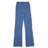 One Of Us Women's Blue Freya Catches The Bus Flared Leggings - Azul In Blue