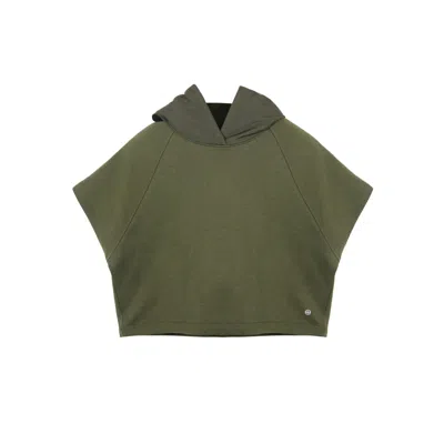 One Of Us Women's Green Ada The Little Kangaroo Raglan Sleeve Hoodie Forest