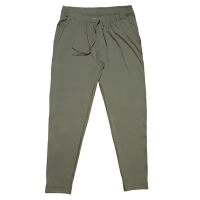 One Of Us Women's Green Astrid In A Rush Tie-waist Trousers - Forest