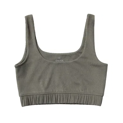 One Of Us Women's Green Helen Can Be Anywhere Anytime Round Neck Bralette - Forest