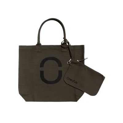 One Of Us Women's Green Totely Yours Tote 2-in-1 Shopping Bag - Forest