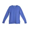 One Of Us Women's Pink / Purple / Blue Lara Has Fun Crew Neck Sweatshirt - Iris In Pink/purple/blue