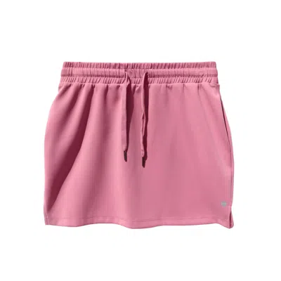 One Of Us Women's Pink / Purple Suzie Never Bores Me Tie-waist Scuba Skirt In Pink/purple
