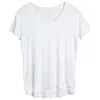 One Of Us Women's White Maya Works Hard V Neck T-shirt - Ivory In White