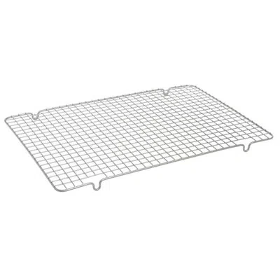 One Oven Safe Nonstick Bakin & Cooling Grid (1/2 Sheet),  Size, Steel In White