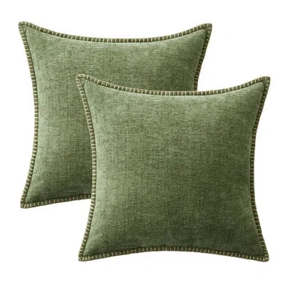 One Pack Of 2 Valentines Day Couch Throw Pillow Covers 18x18 Inch Farmhouse Decorative Pillow Covers Wit In Green