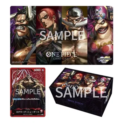 One Piece Card Jp Championship Set 2023 'former Four Emperors' In Black