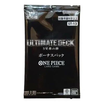 One Piece Card Jp Ultimate Deck Bonus Pack 'the Three Brothers' In Black