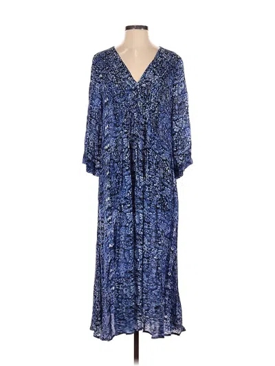 Pre-owned One Season Australia Casual Dress In Blue