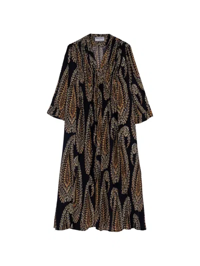 One Season Mia Paisley-print Maxi Dress In Multi