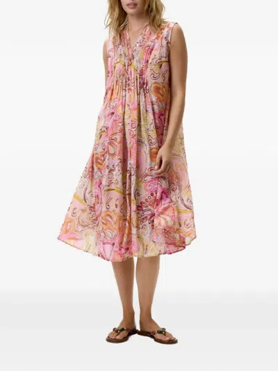 One Season Tommy Midi Dress In Pink