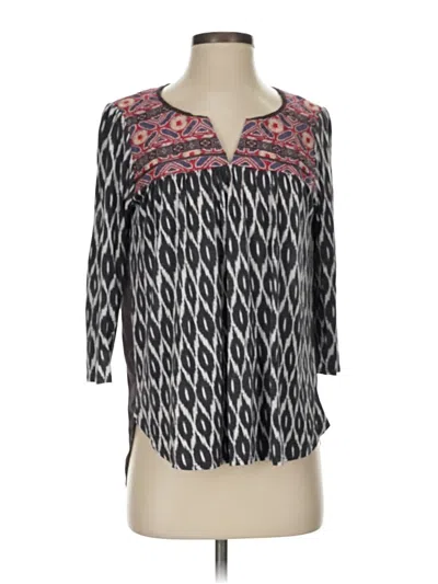 Pre-owned One September 3/4 Sleeve Blouse In Black