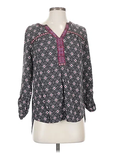 Pre-owned One September 3/4 Sleeve Blouse In Gray