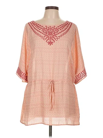 Pre-owned One September 3/4 Sleeve Blouse In Orange