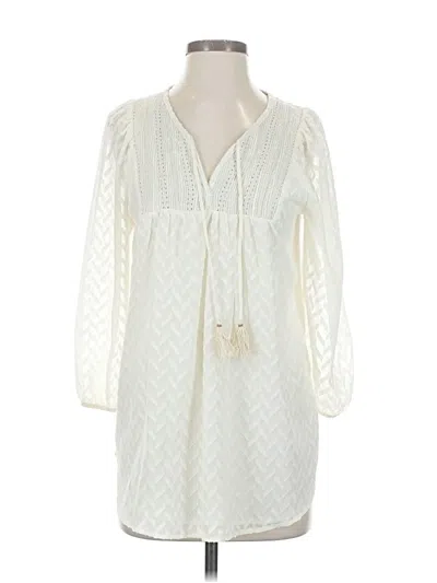 Pre-owned One September 3/4 Sleeve Blouse In White
