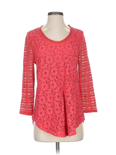 Pre-owned One September 3/4 Sleeve T-shirt In Red