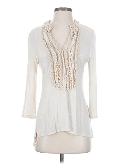 Pre-owned One September 3/4 Sleeve T-shirt In Ivory