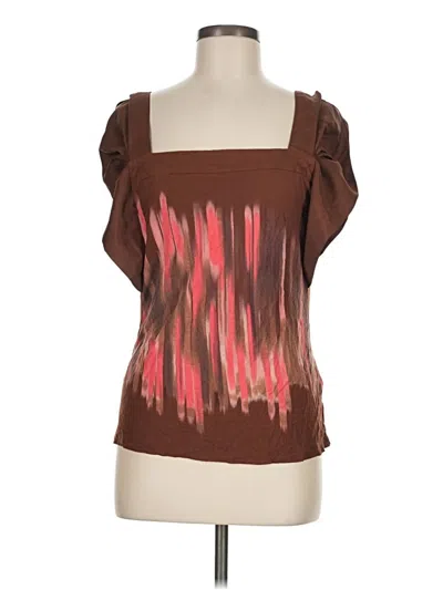 Pre-owned One September Short Sleeve T-shirt In Brown