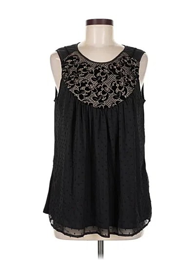 Pre-owned One September Sleeveless Blouse In Black
