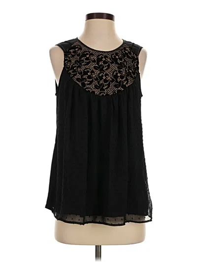 Pre-owned One September Sleeveless Blouse In Black