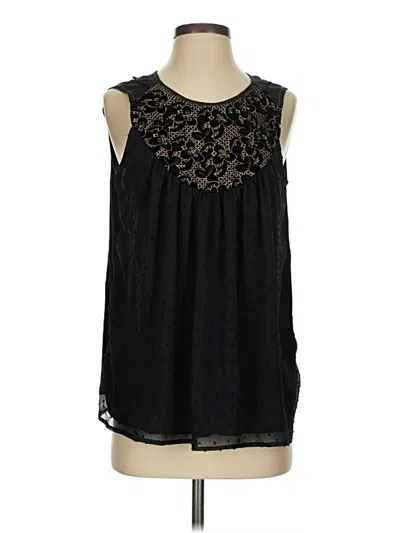 Pre-owned One September Sleeveless Blouse In Black