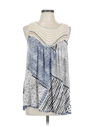 Pre-owned One September Sleeveless Blouse In Blue