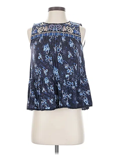 Pre-owned One September Sleeveless Blouse In Blue
