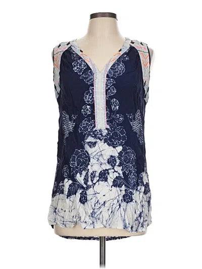 Pre-owned One September Sleeveless Blouse In Blue
