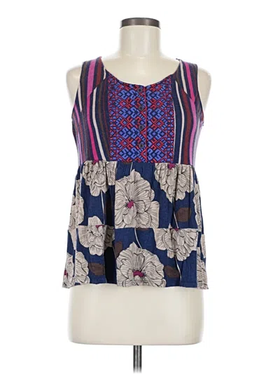 Pre-owned One September Sleeveless Blouse In Blue