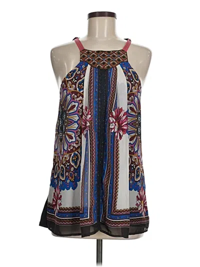 Pre-owned One September Sleeveless Blouse In Blue