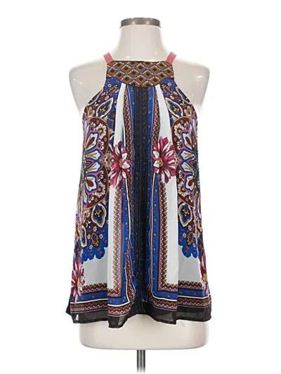 Pre-owned One September Sleeveless Blouse In Blue
