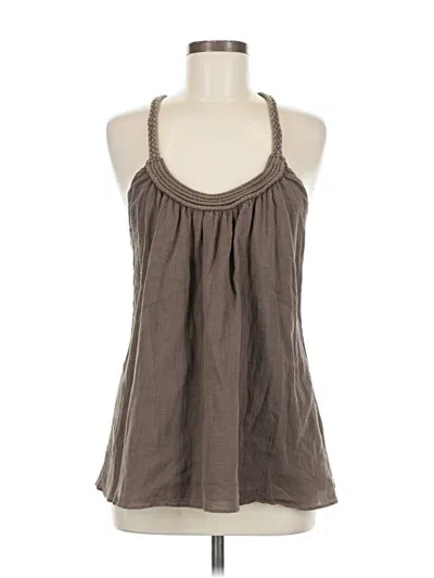 Pre-owned One September Sleeveless Blouse In Brown