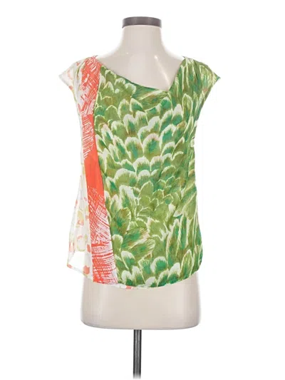 Pre-owned One September Sleeveless Blouse In Green