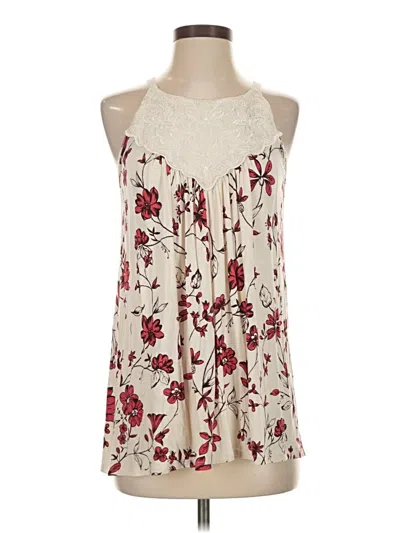 Pre-owned One September Sleeveless Blouse In White