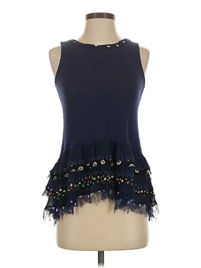 Pre-owned One September Sweater Vest In Blue