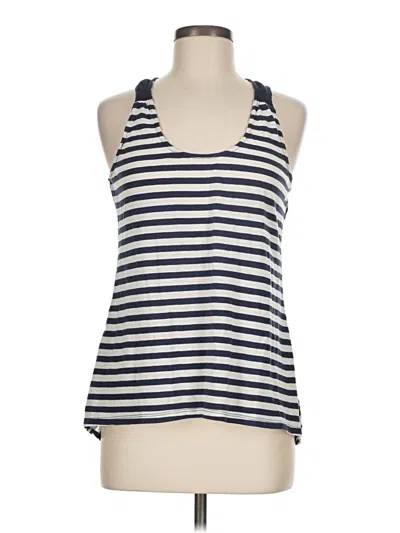 Pre-owned One September Tank Top Blue Halter Neckline Tops