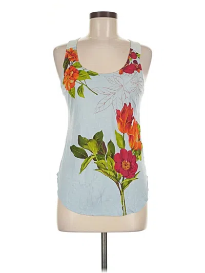 Pre-owned One September Tank Top Blue Strapless Neckline Tops