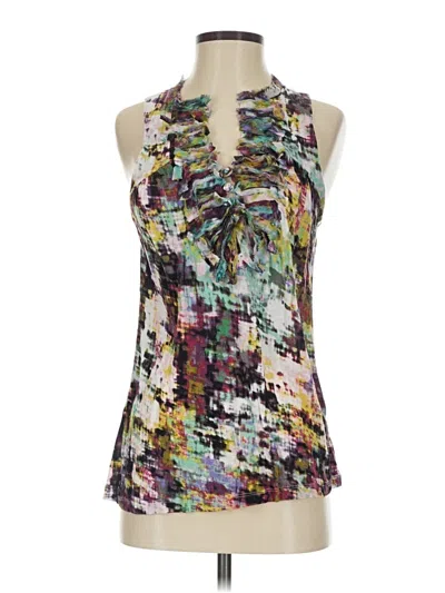 Pre-owned One September Tank Top Purple Halter Neckline Tops