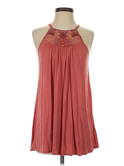 Pre-owned One September Tank Top Red Halter Neckline Tops