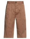 One Seven Two Man Shorts & Bermuda Shorts Brown Size 31 Cotton, Elastane