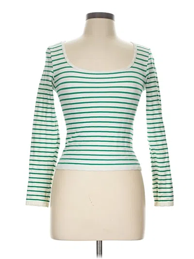 Pre-owned One Step Up 3/4 Sleeve T-shirt In Green