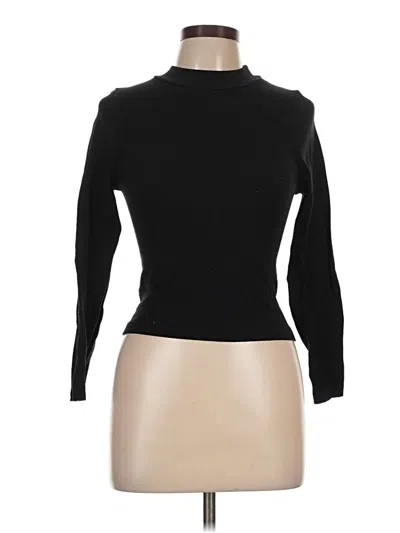 Pre-owned One Step Up Long Sleeve Top Black Turtleneck Tops