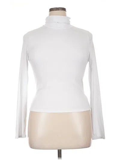 Pre-owned One Step Up Long Sleeve Turtleneck In White