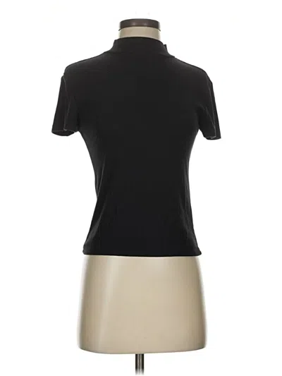 Pre-owned One Step Up Short Sleeve Turtleneck In Black
